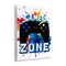 Stupell Industries Vivid Modern Gamer Zone Wall Plaque Design by Kim Allen